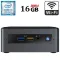 Неттоп Intel NUC NUC8BEK USFF / Intel Core i3-8100T (4 ядра по 3,1 ГГц) / 16 ГБ DDR4 / 256 ГБ SSD / Intel UHD Graphics 630 / USB 3.1 / HDMI / Wi-Fi / Блок живлення в комплекті б/в
