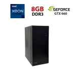 Ігровий ПК 2E Credo V200B-400 Tower / Intel Xeon E3-1230 v2 (аналог i7-3770) (4 (8) ядра по 3,3 - 3,7 ГГц) / 8 ГБ DDR3 / 256 ГБ SSD NVMe / nVidia GeForce GTX 660, 2 ГБ GDDR5, 192-біт / Win 10 non Lic б/в