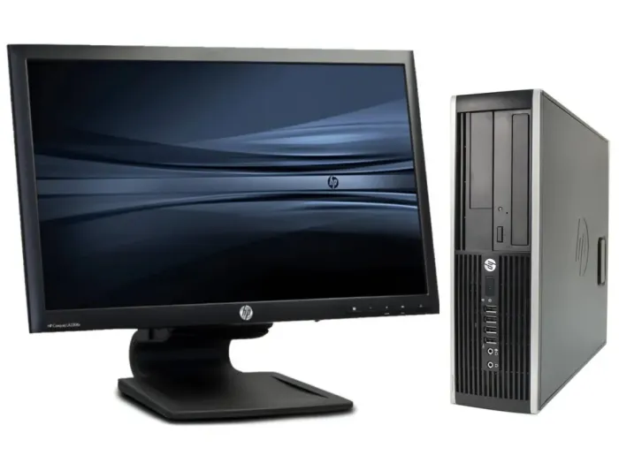 Комплект ПК Б-клас: HP Compaq 6000 Pro SFF / Intel Core 2 Quad Q8300 (4 ядра по 2.5 GHz) / 8 GB DDR3 / 120 GB SSD / Intel GMA Graphics 4500 / DVD-RW + Монітор HP Compaq LA2306x / 23" (1920x1080) IPS / DP, DVI, VGA, USB 2.0 / VESA 100x100 б/в - зображення 1