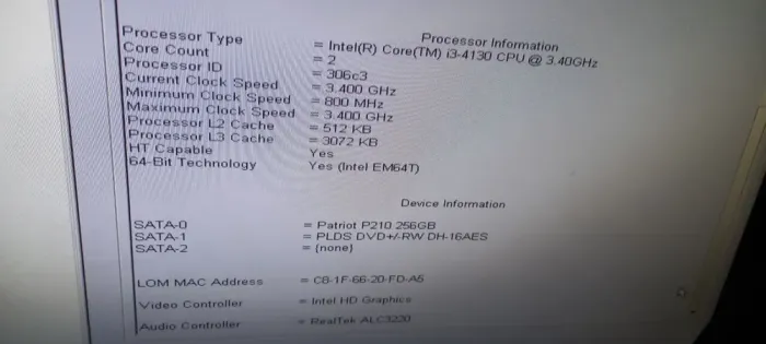 Комп'ютер Dell OptiPlex 3020 Tower / Core i3-4130 (2(4) ядра по 3.4GHz) / 8GB DDR3 / 256GB SSD NEW / HD Graphics 4400 / DVD-ROM б/в - зображення 12