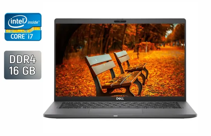 Ультрабук Dell Latitude 7410 / 14" (1920x1080) IPS / Intel Core i7-10610U (4 (8) ядра по 1.8 - 4.9 GHz) / 16 GB DDR4 / 480 GB SSD / Intel UHD Graphics / WebCam / HDMI / Windows 10 б/в - зображення 1