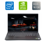 Ігровий ноутбук Dell Vostro 7500 / 15,6" (1920x1080) IPS / Intel Core i7-10750H (6 (12) ядер по 2,6 - 5,0 ГГц) / 16 ГБ DDR4 / 512 ГБ SSD / nVidia GeForce GTX 1650, 4 ГБ GDDR6, 128-біт / Веб-камера / TouchID / Windows 10 б/в