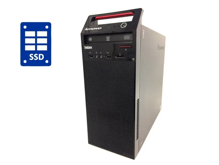 ПК Lenovo ThinkCentre E73 Tower / Intel Core i3-4170 (2 (4) ядра по 3.7 GHz) / 8 GB DDR3 / 120 GB SSD / Intel HD Graphics 4400 / DVD-RW б/в - зображення 1