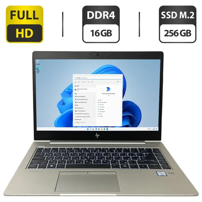 Ультрабук Б-клас HP EliteBook 840 G5 / 14" (1920x1080) IPS / Intel Core i5-8365U (4 (8) ядра по 1.6 - 4.1 GHz) / 16 GB DDR4 / 256 GB SSD M.2 / Intel UHD Graphics 620 б/в - зображення 1