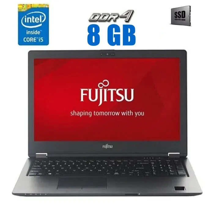 Ультрабук Fujitsu LifeBook U938 / 13.3" (1920x1080) IPS / Intel Core i5-8250U (4 (8) ядра по 1.6 - 3.4 GHz) / 8 GB DDR4 / 256 GB SSD / Intel UHD Graphics 620 / WebCam б/в - зображення 1