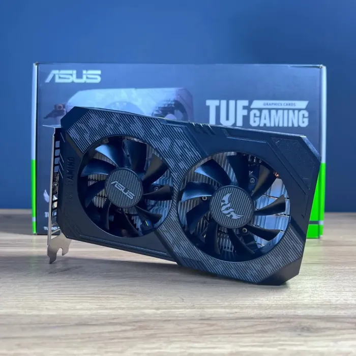 Дискретна відеокарта Asus  nVidia GeForce GTX 1660 Ti, 6 GB GDDR6, 192-bit / 1x DVI, 2x HDMI, 1x DisplayPort б/в - зображення 2