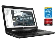 Мобільна робоча станція Б-клас HP ZBook 17 G2 / 17.3" (1920x1080) TN / Intel Core i7-4710MQ (4 (8) ядра по 2.5 - 3.5 GHz) / 16 GB DDR3 / 480 GB SSD / AMD FirePro M6100, 2 GB GDDR5, 128-bit / WebCam / DVD-ROM / Win 10 Pro б/в
