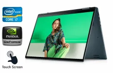 Ультрабук-трансформер Dell Inspiron 16 7620 / 16" (3840x2400) IPS Touch / Intel Core i7-1260P (12 (16) ядер по 3.4 - 4.7 GHz) / 16 GB DDR4 / 512 GB SSD / nVidia GeForce MX550, 2 GB GDDR6, 64-bit / WebCam / TouchID / Windows 11 б/в
