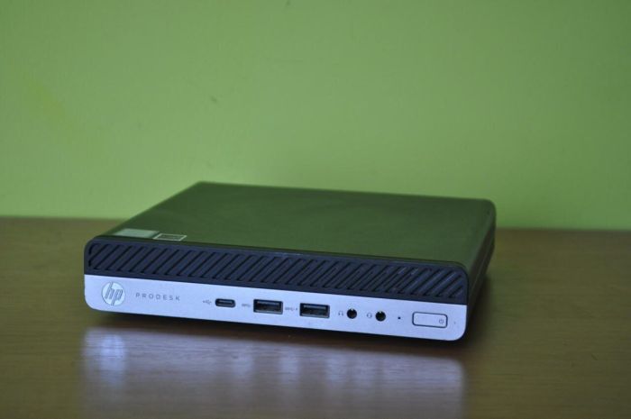 Неттоп HP ProDesk 600 G4 Desktop Mini USFF / Intel Core i3-8100T (4 ядра по 3.1 GHz) / 8 GB DDR4 / 256 GB SSD M.2 / Intel UHD Graphics 630 / Windows 11 Pro б/в - зображення 5