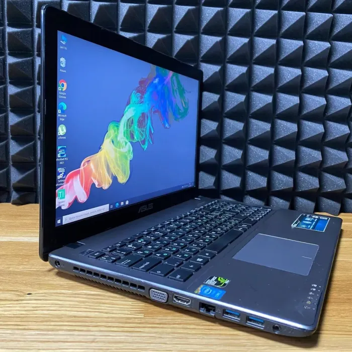 Ноутбук Asus X550J / 15.6" (1920x1080) TN / Intel Core i7-4720HQ (4 (8) ядра по 2.6 - 3.6 GHz) / 12 GB DDR3 / 128 GB SSD / nVidia GeForce GTX 950M, 4 GB GDDR3, 128-bit / WebCam / DVD-ROM б/в - зображення 3