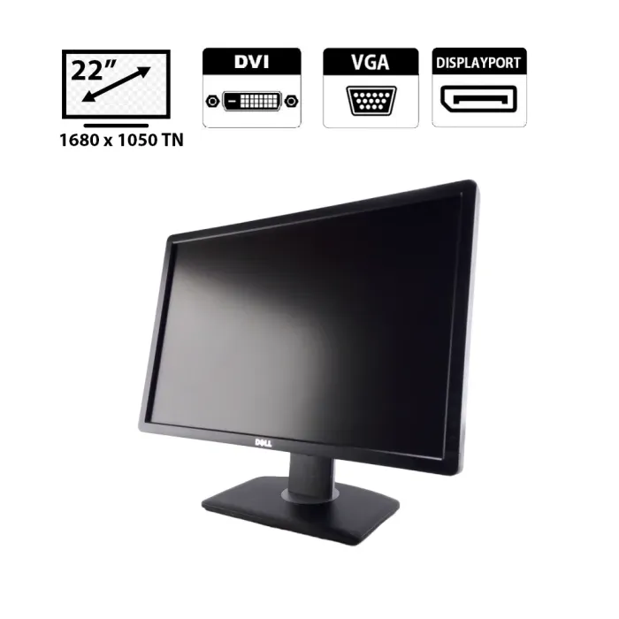 Монитор Dell P2213 / 22" (1680x1050) TN / DisplayPort, VGA, DVI б/в - зображення 1