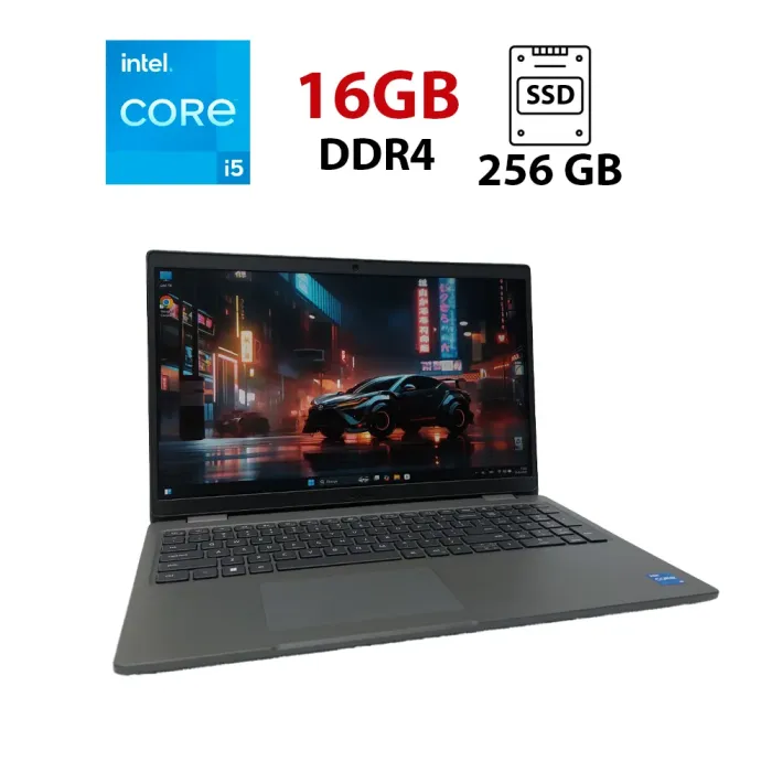 Ультрабук Dell Latitude 3540 / 15.6" (1920x1200) IPS / Intel Core i5-1335U (10 (12) ядер по 3.4 - 4.6 GHz) / 16 GB DDR4 / 256 GB SSD / Intel Iris Xe Graphics / WebCam б/в - зображення 1