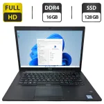 Ультрабук Dell Latitude 7480 / 14" (1920x1080) TN / Intel Core i5-6300U (2 (4) ядра по 2.4 - 3.0 GHz) / 16 GB DDR4 / 128 GB SSD / Intel HD Graphics 520 / WebCam б/в