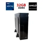 Робоча станція Vinga CS302B SFF / Intel Xeon E5-2630 v3 (8 (16) ядер по 2,4 - 3,2 ГГц) / 32 ГБ DDR4 / 256 ГБ SSD / AMD Radeon Pro WX 2100, 2 ГБ GDDR5, 64-біт / Unlock TB б/в