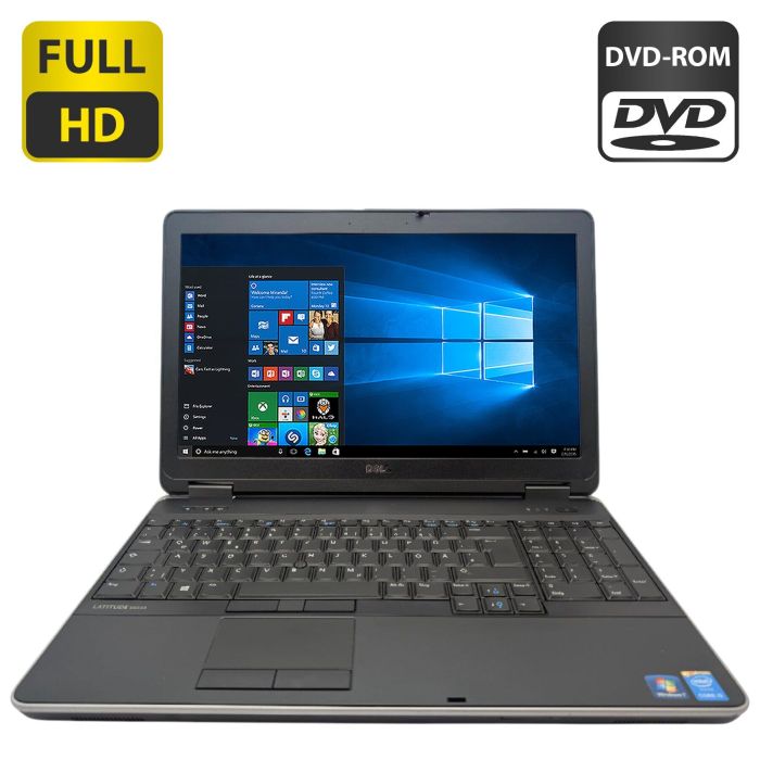 Ноутбук Dell Latitude E6540 / 15.6" (1920x1080) TN / Intel Core i5-4200M (2 (4) ядра по 2.5 - 3.1 GHz) / 8 GB DDR3 / 1000 GB HDD / Intel HD Graphics 4600 / DVD-ROM б/в - зображення 1