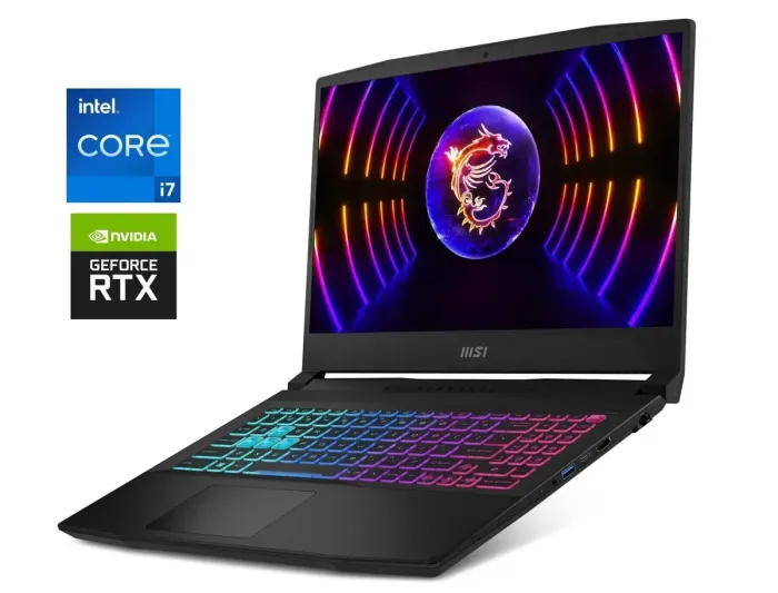 Ігровий ноутбук MSI Katana 15 B13V / 15.6" (1920x1080) IPS / Intel Core i7-13620H (10 (16) ядер по 3.6 - 4.9 GHz) / 16 GB DDR5 / 1000 GB SSD M.2 / nVidia GeForce RTX 4070, 8 GB GDDR6, 128-bit / WebCam / Win 11 Home б/в - зображення 1