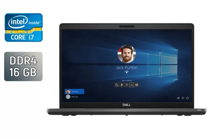 Ноутбук Dell Precision 3540 / 15.6" (1366x768) TN / Intel Core i7-8665U (4 (8) ядра по 1.9 - 4.8 GHz) / 16 GB DDR4 / 256 GB SSD / AMD Radeon Pro WX 2100, 2 GB GDDR5, 64-bit / WebCam / Windows 10 б/в - зображення 1