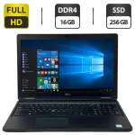 Ноутбук Dell Latitude 5580 / 15.6" (1920x1080) IPS / Intel Core i5-6300U (2 (4) ядра по 2.4 - 3.0 GHz) / 16 GB DDR4 / 256 GB SSD / Intel HD Graphics 520 / WebCam / LTE / Windows 10 Pro б/в