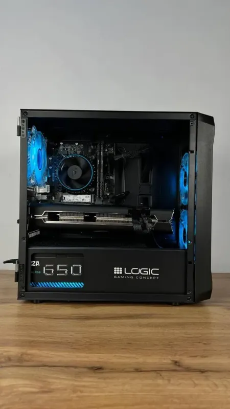 Збірка під замовлення: ігровий ПК Logic Concept Portos ARGB Mini Black Tower / Intel Core i3-12100F (4 (8) ядер по 3.3 - 4.3 GHz) / 16 GB DDR4 / 1000 GB SSD M.2 / AMD Radeon RX 5700 XT, 8 GB GDDR6, 256-bit / 650W б/в - зображення 4
