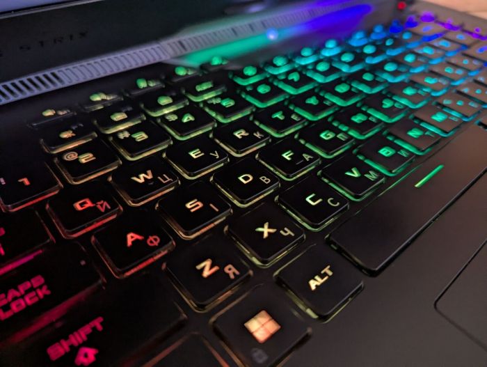 Ігровий ноутбук Asus ROG Strix Scar G533Z / 15.6" (2560x1440) IPS / Intel Core i9-12900H (14 (20) ядер по 3.8 - 5.0 GHz) / 32 GB DDR5 / 1000 GB SSD / nVidia GeForce RTX 3070 Ti, 8 GB GDDR6X, 256-bit / HDMI / Windows 11 б/в - зображення 7