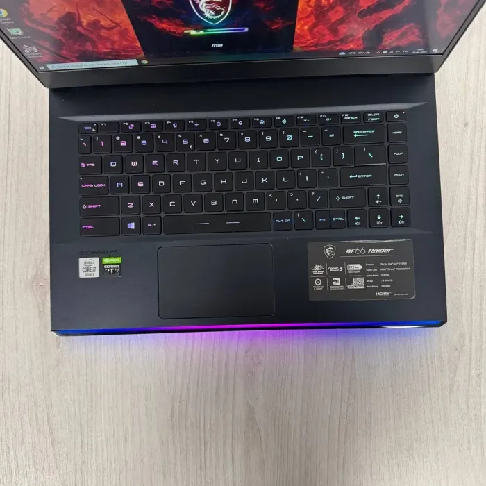 Ігровий ноутбук MSI GE66 Raider 10SFS / 15.6" (1920x1080) IPS / Intel Core i7-10750H (6 (12) ядер по 2,6 - 5,0 ГГц) / 32 ГБ DDR4 / 1000 ГБ SSD NVMe / nVidia GeForce RTX 2070 Super, 8 ГБ GDDR6, 256-bit / WebCam б/в - зображення 7