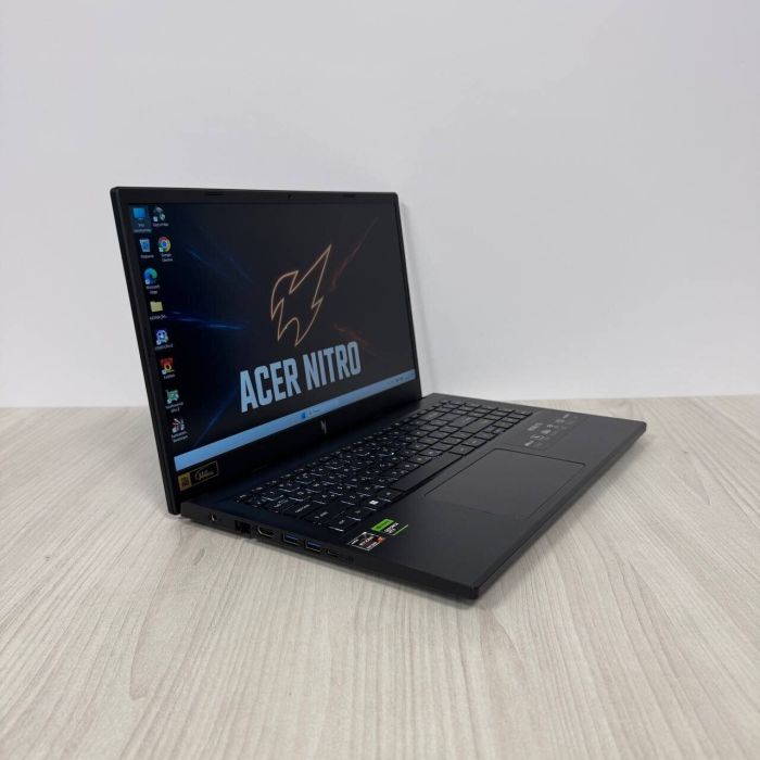 Ігровий ноутбук Acer Nitro V15 ANV15-41 / 15.6" (1920x1080) IPS / AMD Ryzen 7 7735HS (8 (16) ядер по 3.2 - 4.75 GHz) / 16 GB DDR5 / 512 GB SSD NVMe / nVidia GeForce RTX 4050, 6 GB GDDR6, 96-bit / WebCam б/в - зображення 4