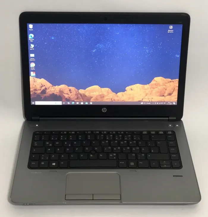 Ноутбук Б-клас HP ProBook 640 G1 / 14" (1600x900) TN / Intel Core i5-4210M (2 (4) ядра по 2.6 - 3.2 GHz) / 8 GB DDR3 / 500 GB HDD / Intel HD Graphic 4600 / WebCam / Win 10 Pro б/в - зображення 2