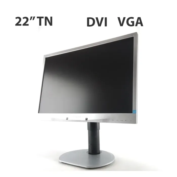 Монітор Philips 220S4L / 22" (1680x1050) TN / DVI, VGA, USB б/в - зображення 1