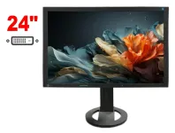 Монітор Eizo FlexScan S2402W / 24" (1920x1200) TN / 1x DVI, 1x VGA, 1x Audio / 2x 0.5W / VESA 100x100 / Поворотний б/в