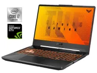 Ігровий ноутбук Б-клас Asus TUF Gaming F15 FX506LH / 15.6" (1920x1080) IPS / Intel Core i7-10750H (6 (12) ядер по 2.6 - 5.0 GHz) / 16 GB DDR4 / 512 GB SSD NVMe / nVidia GeForce GTX 1650, 4 GB GDDR6, 128-bit / WebCam б/в