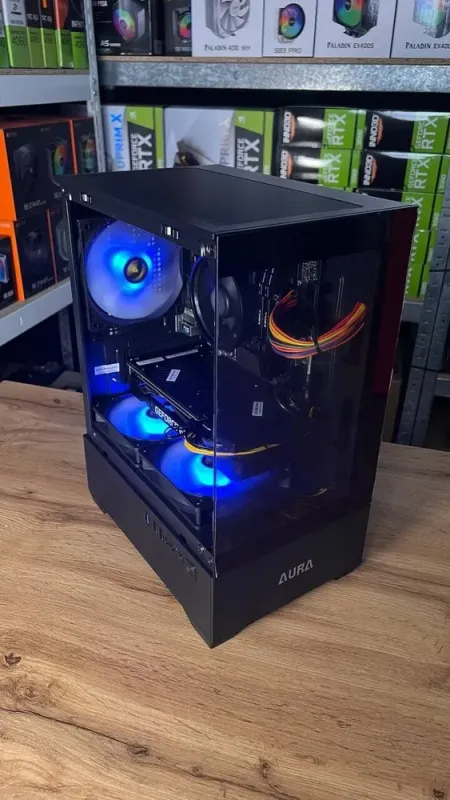 Збірка під замовлення: ігровий ПК Gamdias Aura GC9M ARGB Black Tower / AMD Ryzen 5 2600 (6 (12) ядер по 3.4 - 3.9 GHz) / 16 GB DDR4 / 500 GB SSD / nVidia GeForce GTX 1060, 6 GB GDDR5, 192-bit / 500W б/в - зображення 3