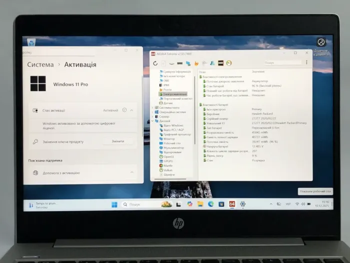 Ультрабук HP ProBook 440 G7 / 14" (1920x1080) IPS / Intel Core i3-10110U (2 (4) ядра по 2.1 - 4.1 GHz) / 8 GB DDR4 / 180 GB SSD / Intel UHD Graphics / WebCam / Win 11 Pro б/в - зображення 10