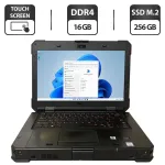 Захищений ноутбук Dell Latitude 5424 Rugged / 14" (1920x1080) IPS Touch / Intel Core i5-8350U (4 (8) ядра по 1.7 - 3.6 GHz) / 16 GB DDR4 / 256 GB SSD M.2 / Intel UHD Graphics 620 / WebCam / Fingerprint б/в