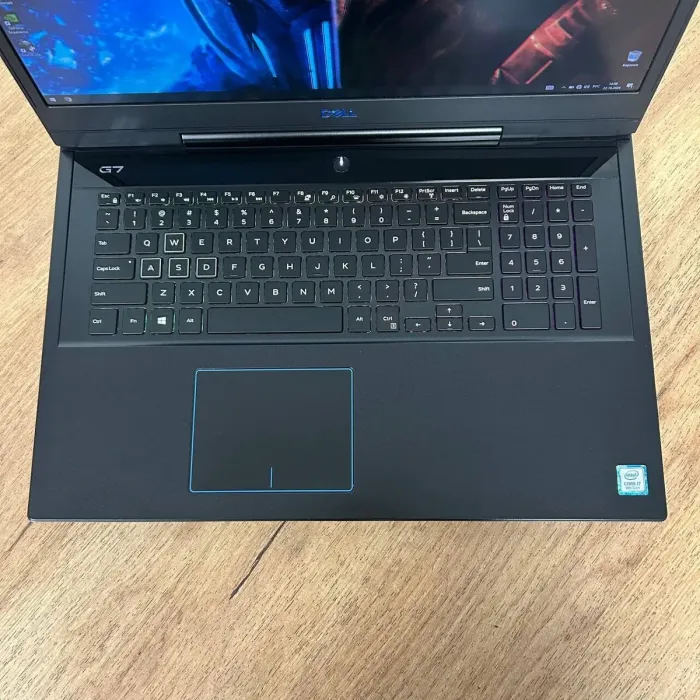 Ігровий ноутбук Б-клас Dell G7 7790 / 17.3" (1920x1080) IPS / Intel Core i7-9750H (6 (12) ядер по 2.6 - 4.5 GHz) / 16 GB DDR4 / 256 GB SSD M.2 + 1000 GB HDD / nVidia GeForce RTX 2070 Max-Q, 8 GB GDDR6, 256-bit / WebCam б/в - зображення 7