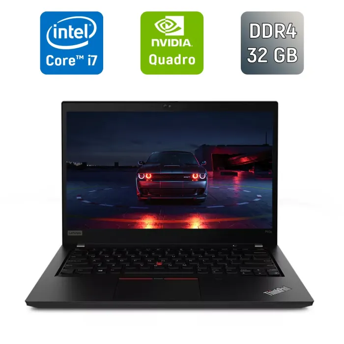 Мобільна робоча станція Lenovo ThinkPad P43s / 14" (1920x1080) IPS / Intel Core i7-8665U (4 (8) ядра по 1,9 - 4,8 ГГц) / 32 ГБ DDR4 / 1000 ГБ SSD / nVidia Quadro P520, 2 ГБ GDDR5, 64-біт / Веб-камера / HDMI / Windows 10 б/в - зображення 1