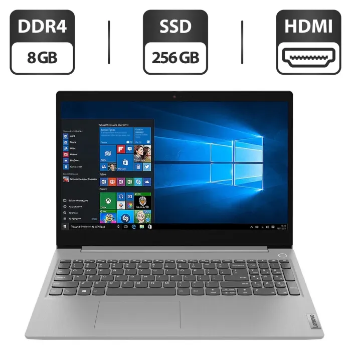 Ультрабук Б-клас Lenovo IdeaPad 3i 15ITL05 / 15.6" TN Touch / Intel Core i3-1115G4 (2(4) ядра по 4.1 GHz) / 8GB DDR4 / 256GB SSD / UHD Graphics / WebCam / HDMI б/в - зображення 1