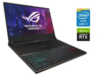 Ігровий ноутбук Б-клас Asus ROG Zephyrus S15 GX531GW / 15.6" (1920x1080) IPS / Intel Core i7-8750H (6 (12) ядер по 2.2 - 4.1 GHz) / 16 GB DDR4 / 512 GB SSD NVMe / nVidia GeForce RTX 2070 Max-Q, 8 GB GDDR6, 256-bit / WebCam б/в