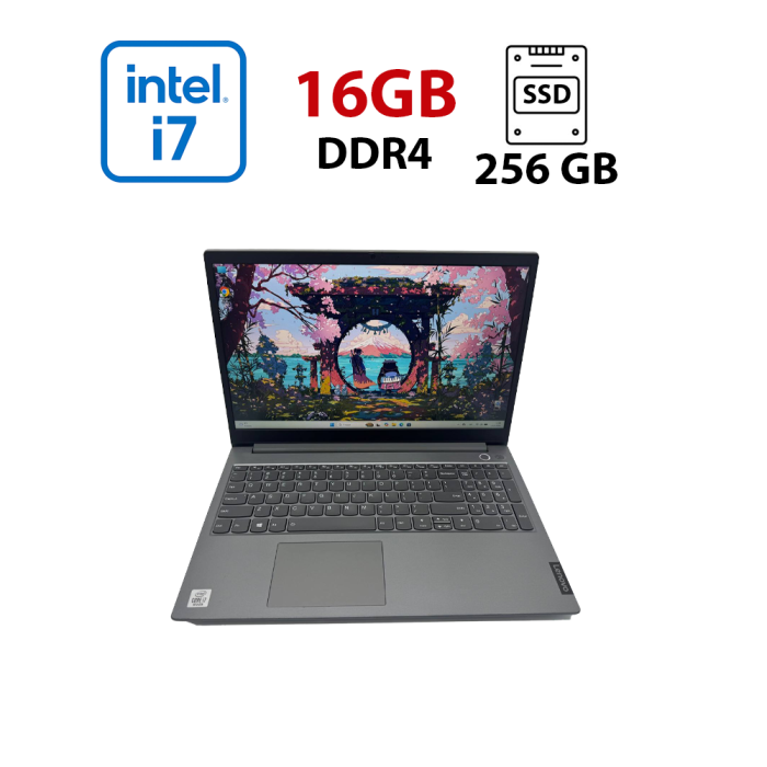 Ультрабук Lenovo ThinkBook 15 / 15.6" (1920x1080) IPS / Intel Core i7-1065G7 (4 (8) ядра по 1.3 - 3.9 GHz) / 16 GB DDR4 / 256 GB SSD / Intel UHD Graphics / WebCam б/в - зображення 1