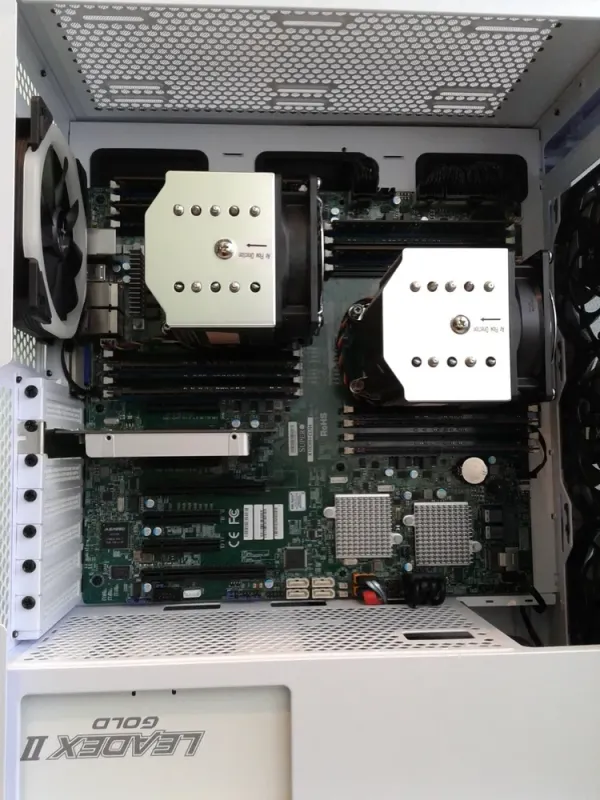 Сервер Mid Vinga Tower / 2x Intel Xeon E5-2699 v4 (18 (36) ядер по 2.2 - 3.6 GHz) / 128 GB DDR4 / 1 TB HDD / 1000W б/в - зображення 16