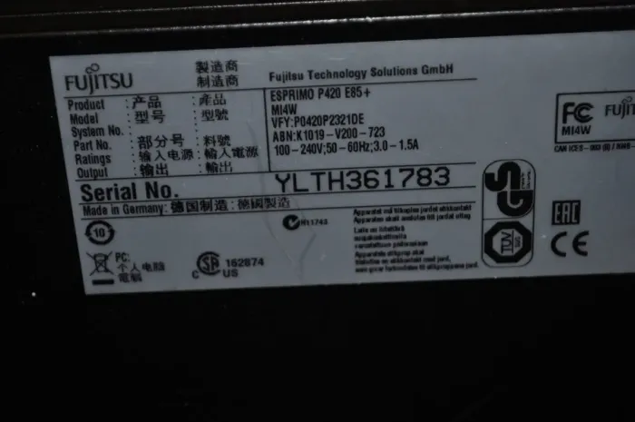 Комп'ютер Fujitsu Esprimo P420 E85 Tower / Intel Core i5-4460S (4 ядра по 2.9 - 3.4 GHz) / 8 GB DDR3 / 120 GB SSD + 500 GB HDD / nVidia GeForce GT 720, 2 GB GDDR3, 64-bit / DVD-ROM б/в - зображення 7