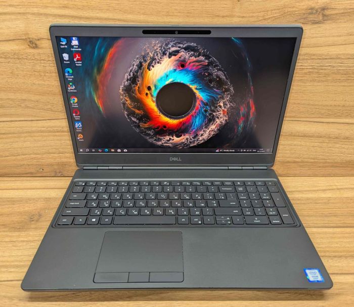 Мобильная рабочая станция Dell Precision 7550 / 15.6" (3840x2160) IPS / Intel Xeon W-10855M (6 (12) ядер по 2.8 - 5.1 GHz) / 32 GB DDR4 / 512 GB SSD / nVidia Quadro RTX 3000, 6 GB GDDR6, 192-bit / WebCam / Windows 10 б/в - изображение 2