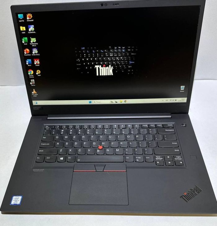 Ігровий ультрабук Lenovo ThinkPad X1 Extreme Gen2 / 15.6" (1920x1080) IPS / Intel Core i7-9850H (6 (12) ядер по 2.6 - 4.6 GHz) / 32 GB DDR4 / 256 GB SSD + 256 GB SSD / nVidia GeForce GTX 1650 Max-Q, 4 GB GDDR6, 128-bit / WebCam / Win 11 Pro б/в - зображення 2