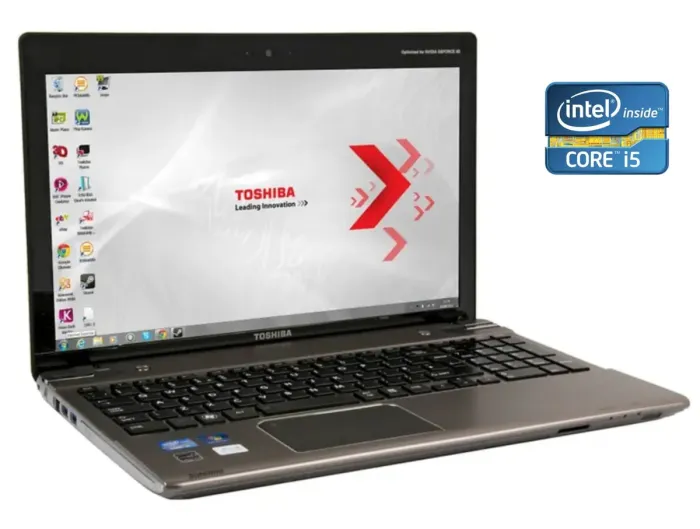 Ноутбук Б-клас Toshiba Satellite P855-S5312 / 15.6" (1366x768) TN / Intel Core i5-3210M (2 (4) ядра по 2.5 - 3.1 GHz) / 8 GB DDR3 / 240 GB SSD / Intel HD Graphics 4000 / WebCam / DVD-ROM / Win 10 Home б/в - зображення 1