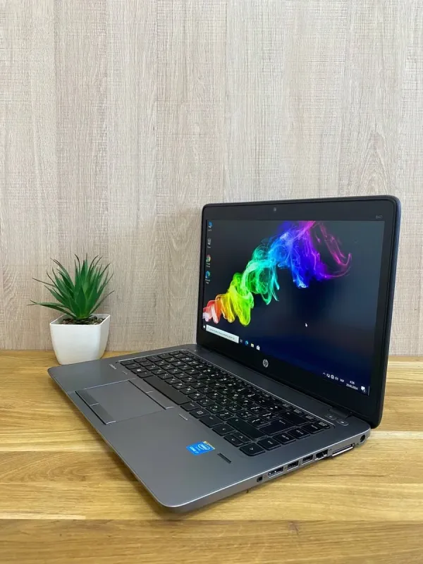 Ноутбук HP EliteBook 840 G2 / 14" (1920x1080) TN / Intel Core i7-5500U (2 (4) ядра по 2.4 - 3.0 GHz) / 8 GB DDR3 / 256 GB SSD / Intel HD Graphics 5500 / WebCam / VGA б/в - зображення 4