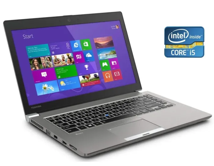 Ультрабук Toshiba Tecra Z40 / 14" (1920x1080) IPS / Intel Core i5-6300U (2 (4) ядра по 2.4 - 3.0 GHz) / 8 GB DDR4 / 256 GB SSD / Intel HD Graphics / WebCam / Win 10 Pro б/в - зображення 1