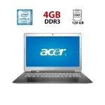 Ультрабук Acer Aspire S3 / 13.3" (1366x768) TN / Intel Core i5-2467M (2 (4) ядра по 1.6 - 2.3 GHz) / 4 GB DDR3 / 120 GB SSD / Intel HD Graphics 3000 / WebCam б/в