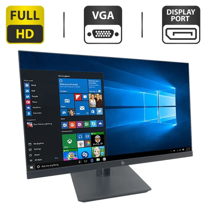 Монітор HP Z23n G2/23" (1920x1080) IPS/VGA, HDMI, DisplayPort, USB-Hub/VESA 100x100 + Кабель живлення б/в - зображення 1