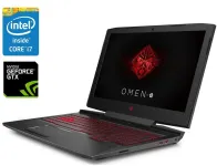 Ігровий ноутбук HP Omen 15-ce019dx / 15.6" (1920x1080) IPS / Intel Core i7-7700HQ (4 (8) ядра по 2.8 - 3.8 GHz) / 16 GB DDR4 / 500 GB SSD / nVidia GeForce GTX 1050 Ti, 4 GB GDDR5, 128-bit / WebCam / Win 10 Home б/в