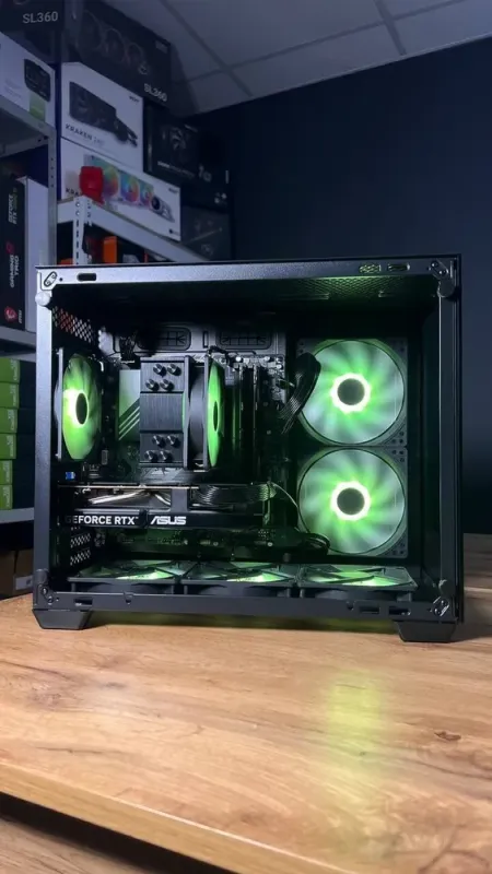 Збірка на замовлення: ігровий ПК AeroCool Dryft Mini Tower / AMD Ryzen 5 7500F (6 (12) ядер по 3,7 - 5,0 ГГц) / 32 ГБ DDR5 / 1000 ГБ SSD M.2 / nVidia GeForce RTX 5060, 8 ГБ GDDR7, 128-bit / 650 Вт - зображення 6