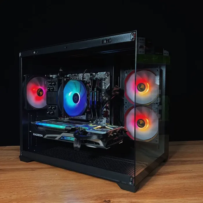 Збірка на замовлення: ігровий ПК Gamdias Aura GC10M ARGB Black Tower / AMD Ryzen 7 5700X (8 (16) ядер по 3,4 - 4,6 ГГц) / 32 ГБ DDR4 / 1000 ГБ SSD M.2 / AMD Radeon RX 6700 XT, 12 GB GDDR6, 192-bit / 650W б/в - зображення 3